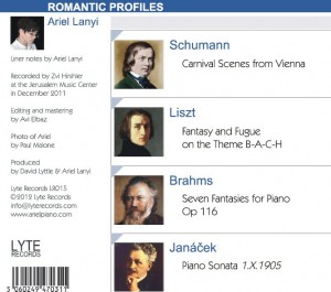 Ariel Lanyi Romantic Profiles back cover